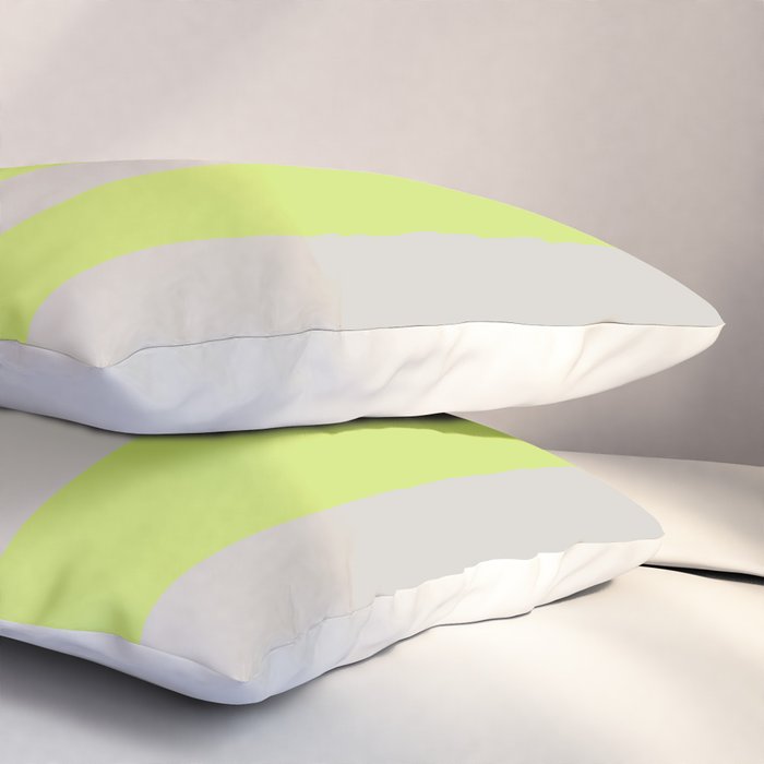 Lime and Chiffon Stripes Pillow Sham Gallery Image 3
