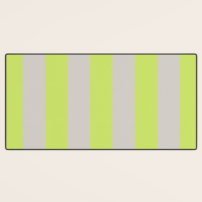 Lime and Chiffon Stripes Desk Mat Gallery Image 3