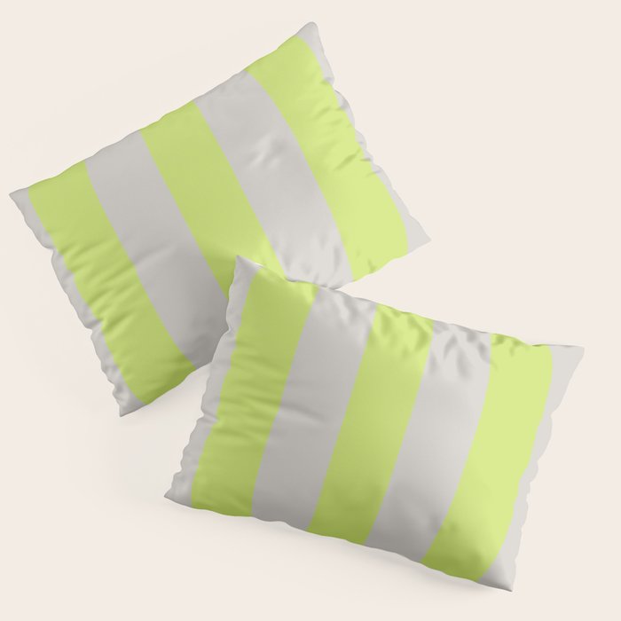 Lime and Chiffon Stripes Pillow Sham Gallery Image 3
