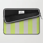 Lime and Chiffon Stripes Laptop Sleeve Gallery Image 2