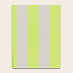 Lime and Chiffon Stripes Notebook Gallery Image 4