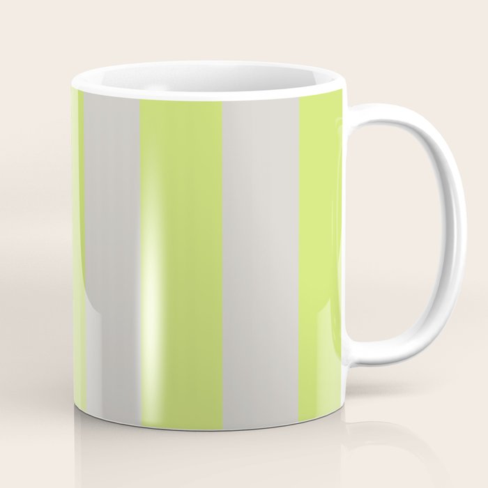 Lime and Chiffon Stripes Coffee Mug Gallery Image 1