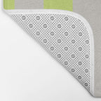 Lime and Chiffon Stripes Bath Mat Gallery Image 2