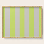 Lime and Chiffon Stripes Serving Tray Gallery Image 1