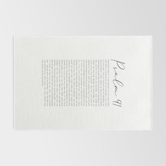 Psalm 91 Whoever dwells in the shelter of the Most High Rug Gallery Image 2