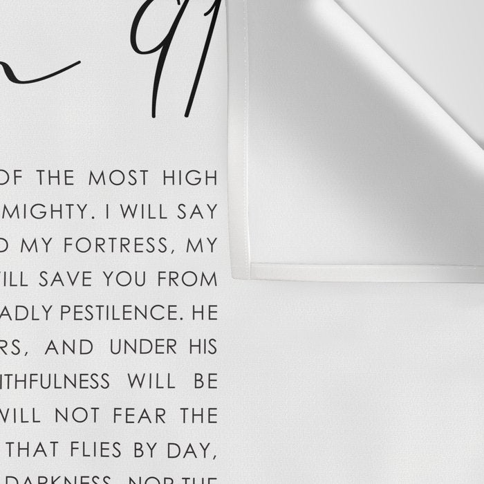 Psalm 91 Whoever dwells in the shelter of the Most High Wall Tapestry Gallery Image 3