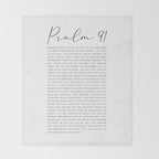 Psalm 91 Whoever dwells in the shelter of the Most High Throw Blanket Gallery Image 2