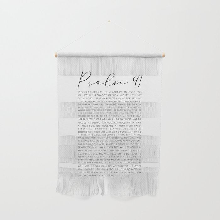Psalm 91 Whoever dwells in the shelter of the Most High Wall Hanging Gallery Image 1
