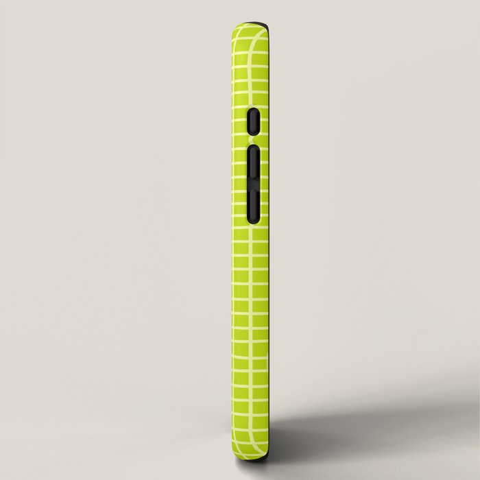 Fresh Lime Grid iPhone Case Gallery Image 2