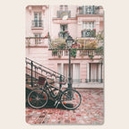 Bike in Paris Pink City Photography  Cutting Board Gallery Image 1