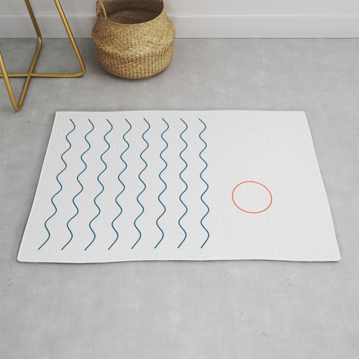 La Mer (Jour) Seascape Rug Gallery Image 1