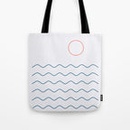 La Mer (Jour) Seascape Tote Bag Gallery Image 1