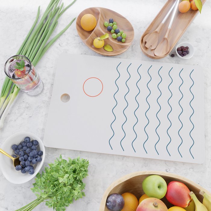 La Mer (Jour) Seascape Cutting Board Gallery Image 2