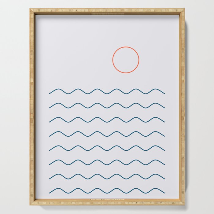 La Mer (Jour) Seascape Serving Tray Gallery Image 1