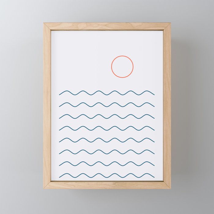 La Mer (Jour) Seascape Mini Art Print Gallery Image 1