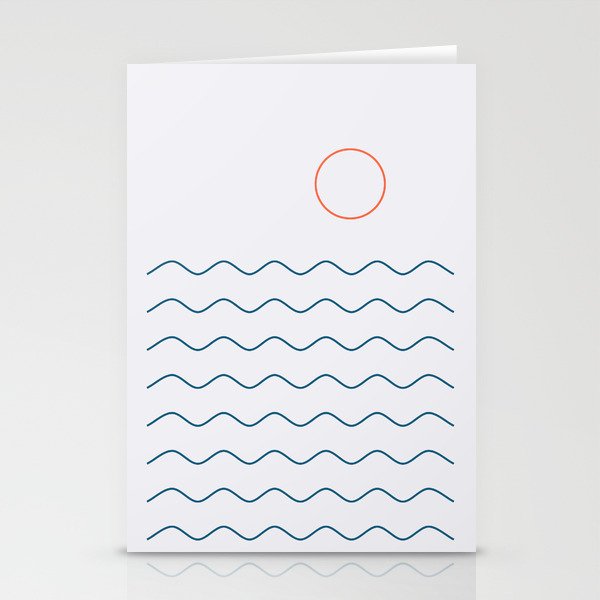 La Mer (Jour) Seascape Stationery Card Gallery Image 1