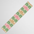 Vintage Damask Floral Pattern Table Runner Gallery Image 3