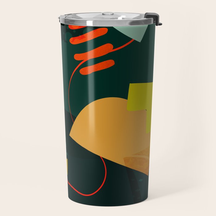 mid century garden shapes Travel Mug Gallery Image 2