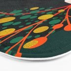 mid century garden shapes Bath Mat Gallery Image 3