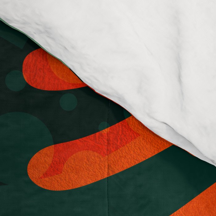 mid century garden shapes Comforter Gallery Image 4