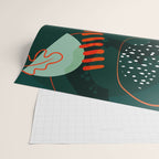 mid century garden shapes Wrapping Paper Gallery Image 2