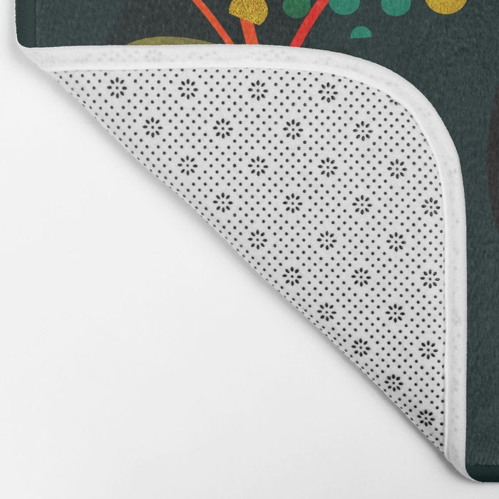 mid century garden shapes Bath Mat Gallery Image 2