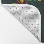 mid century garden shapes Bath Mat Gallery Image 2