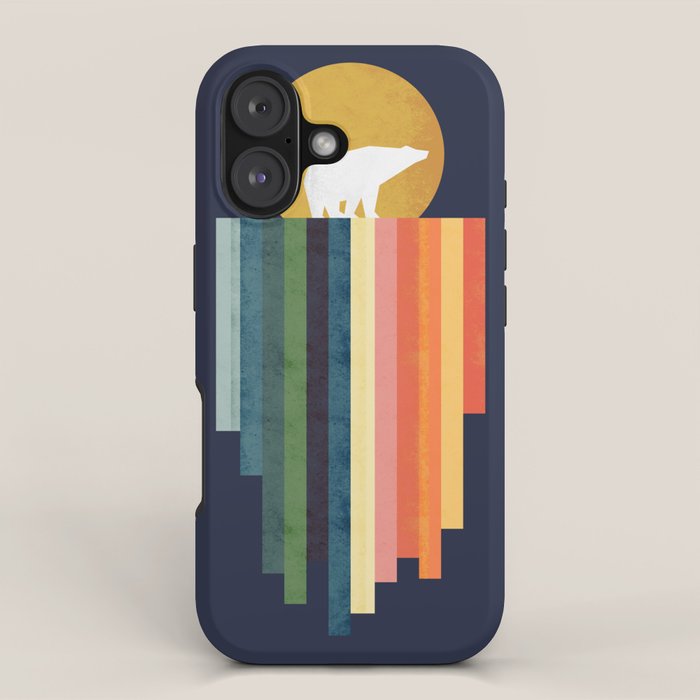 Polar bear on ice cream iPhone Case Gallery Image 1