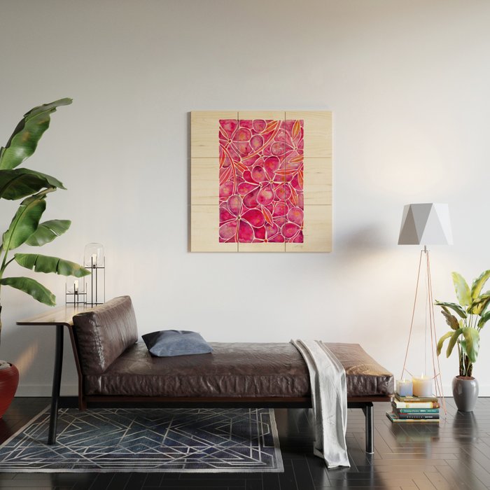 Orchid Wall - Magenta Palette Wood Wall Art Gallery Image 2