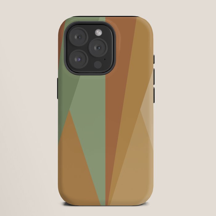 Geometric Triangles XII Earthy Rustic iPhone Case Gallery Image 11