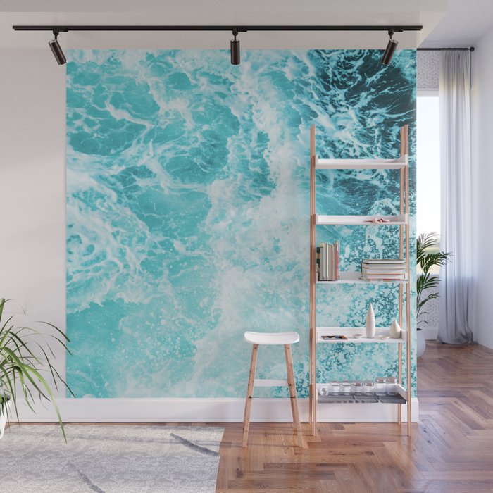 Perfect Sea Waves Wall Mural Gallery Image 1