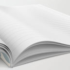 Mod Loops - Mid Century Modern Pattern in Light Blue-Gray and Cream Notebook Gallery Image 2