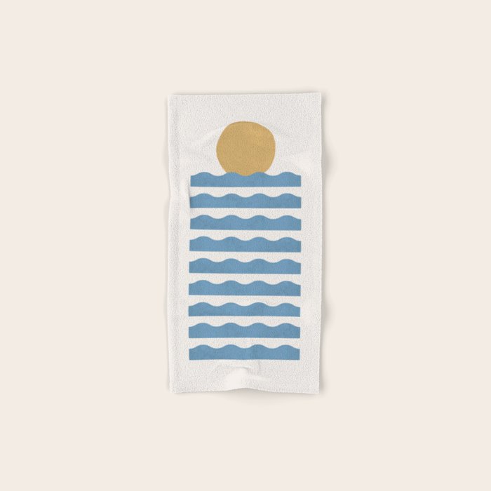 Sun Wave - Abstract Painting Bath Towel Gallery Image 1
