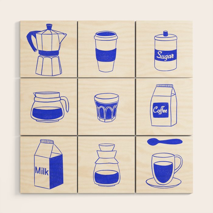 Coffee time Wood Wall Art Gallery Image 1