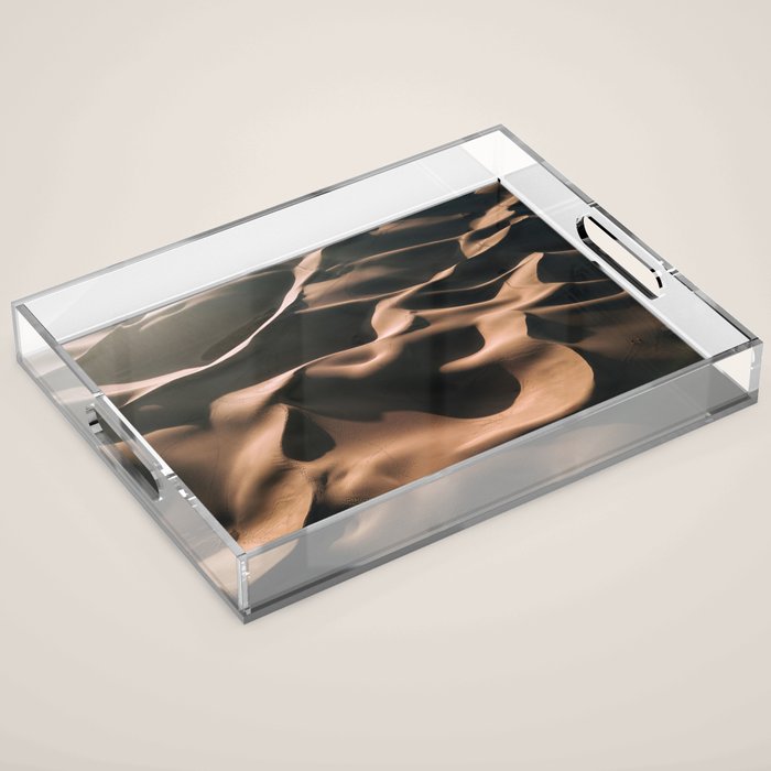 Abstract Dunes In The Desert Acrylic Tray Gallery Image 1