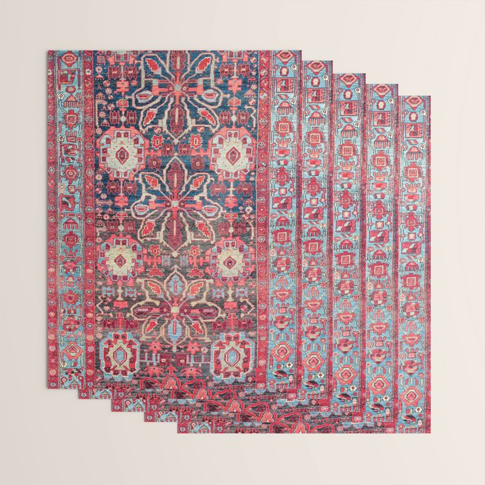 Bijar Kurdish Northwest Persian Rug Print Wrapping Paper Gallery Image 3