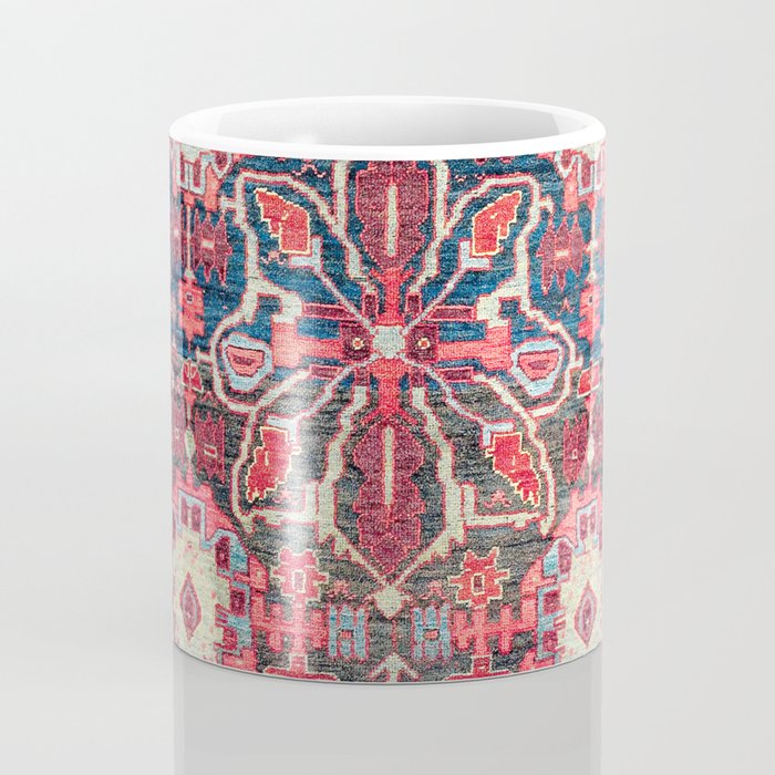 Bijar Kurdish Northwest Persian Rug Print Coffee Mug Gallery Image 4