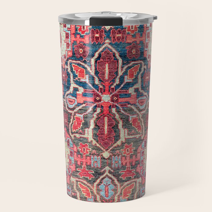 Bijar Kurdish Northwest Persian Rug Print Travel Mug Gallery Image 1
