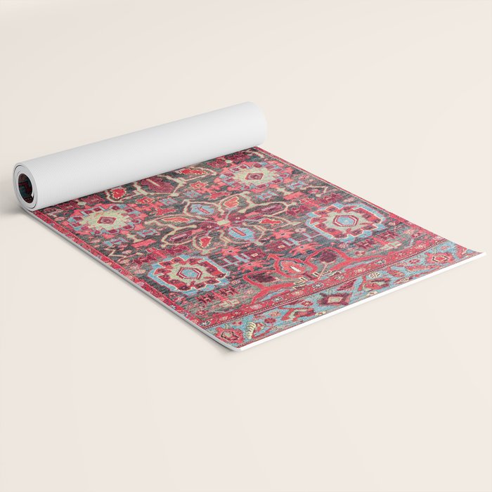 Bijar Kurdish Northwest Persian Rug Print Yoga Mat Gallery Image 2