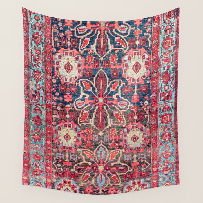 Bijar Kurdish Northwest Persian Rug Print Wall Tapestry Gallery Image 4