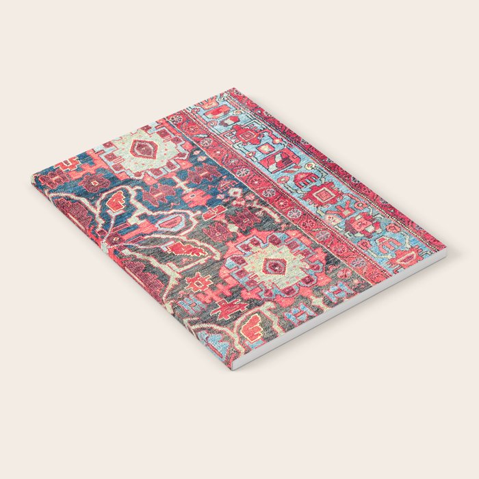 Bijar Kurdish Northwest Persian Rug Print Notebook Gallery Image 1