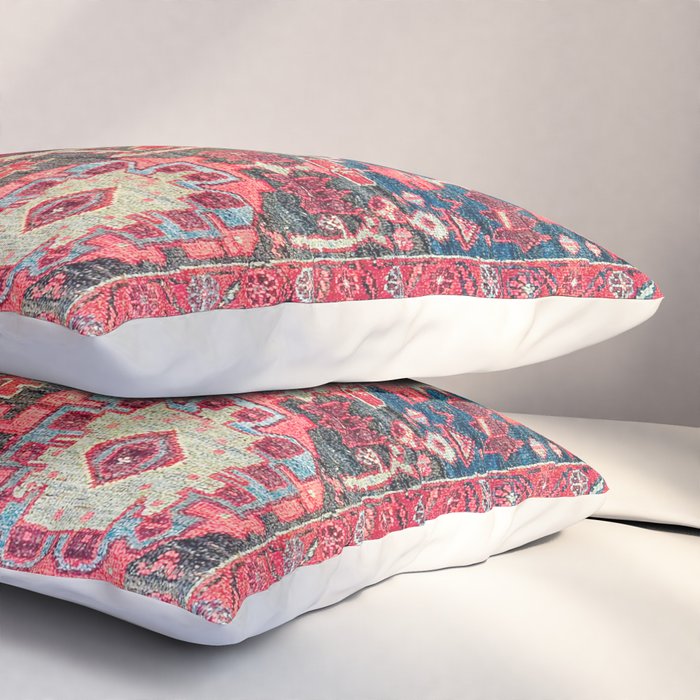 Bijar Kurdish Northwest Persian Rug Print Pillow Sham Gallery Image 3
