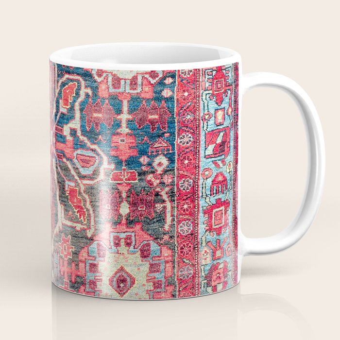Bijar Kurdish Northwest Persian Rug Print Coffee Mug Gallery Image 1