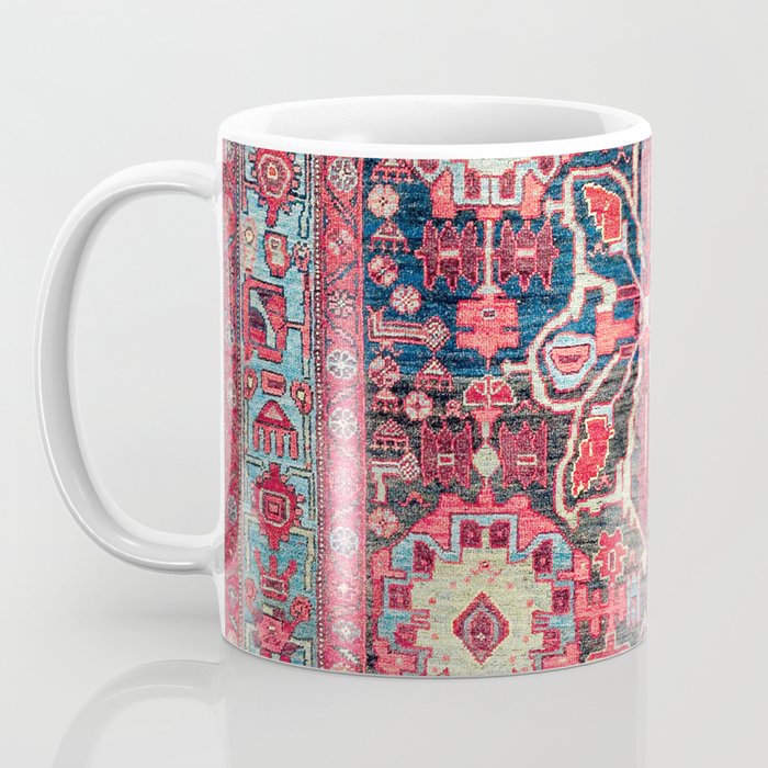 Bijar Kurdish Northwest Persian Rug Print Coffee Mug Gallery Image 3
