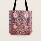 Bijar Kurdish Northwest Persian Rug Print Tote Bag Gallery Image 1