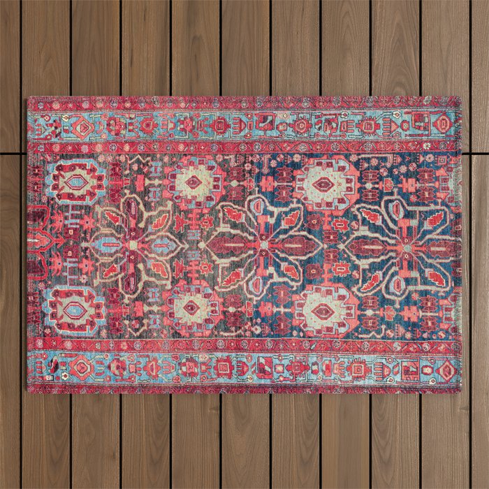 Bijar Kurdish Northwest Persian Rug Print Outdoor Rug Gallery Image 1