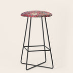 Bijar Kurdish Northwest Persian Rug Print Stool Gallery Image 1