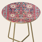Bijar Kurdish Northwest Persian Rug Print Side Table Gallery Image 2