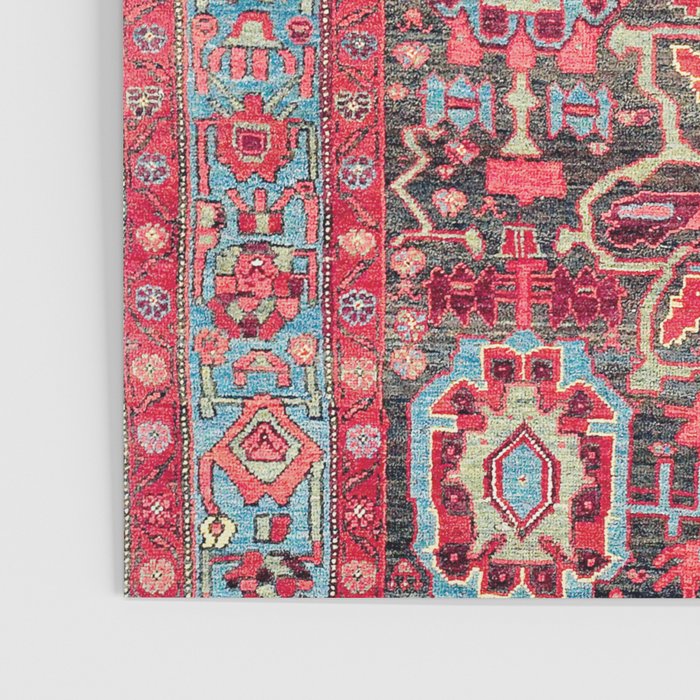 Bijar Kurdish Northwest Persian Rug Print Poster Gallery Image 3