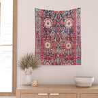 Bijar Kurdish Northwest Persian Rug Print Wall Tapestry Gallery Image 2